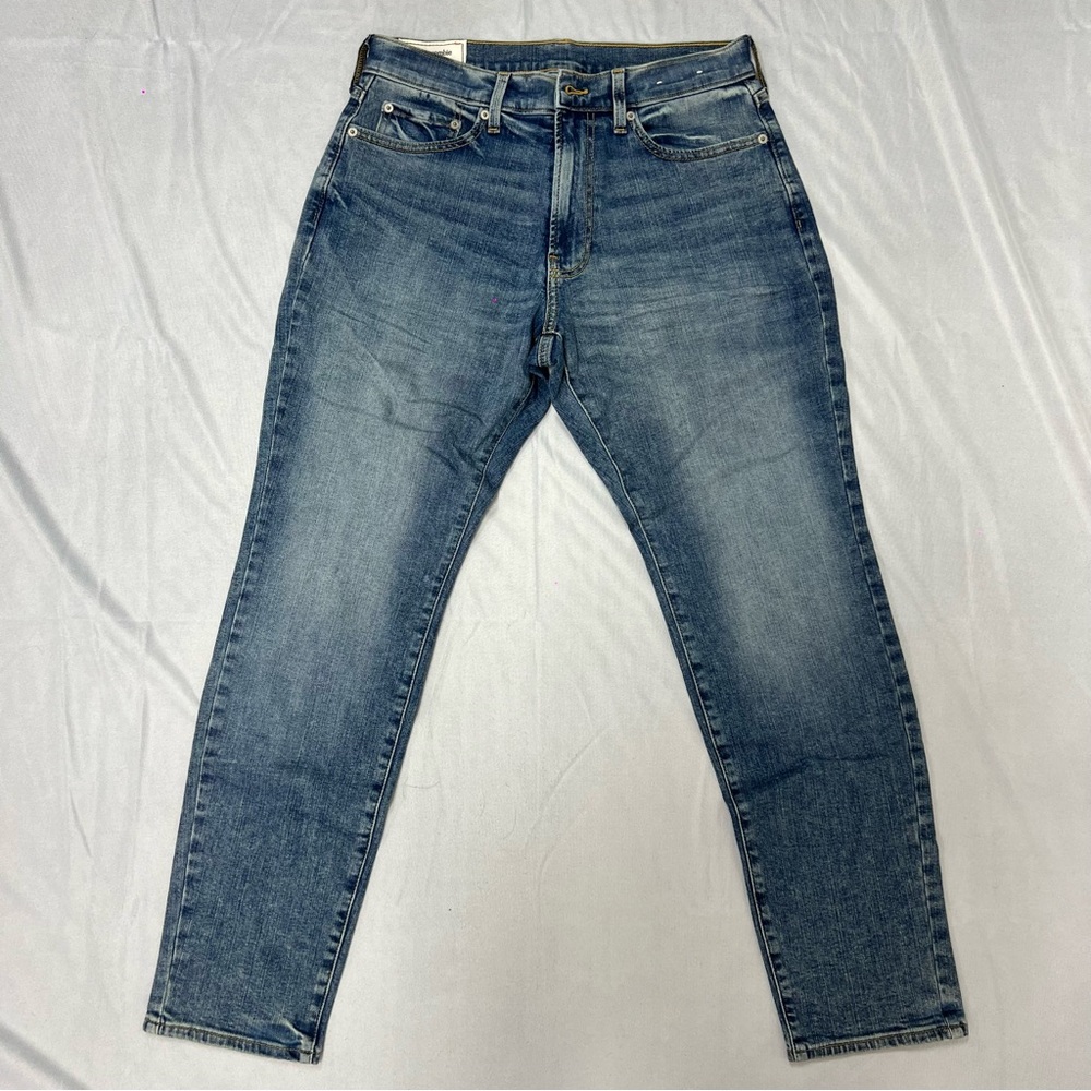 Abercrombie & Fitch Blue Slim Jeans with Vintage Fading